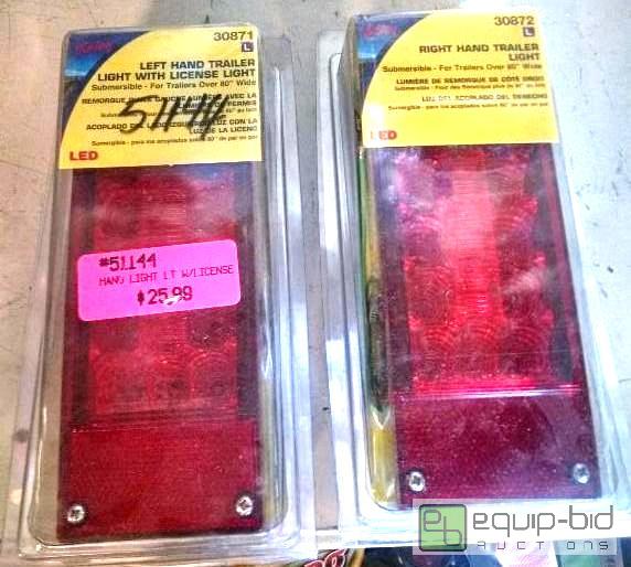 lot 1112 image: 2 LED trailer tail lights 1 right side 1 left...