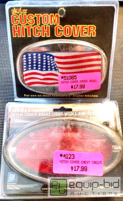 lot 1116 image: 2 Hitch covers Bully brand Fits 1 14 and 2 i...