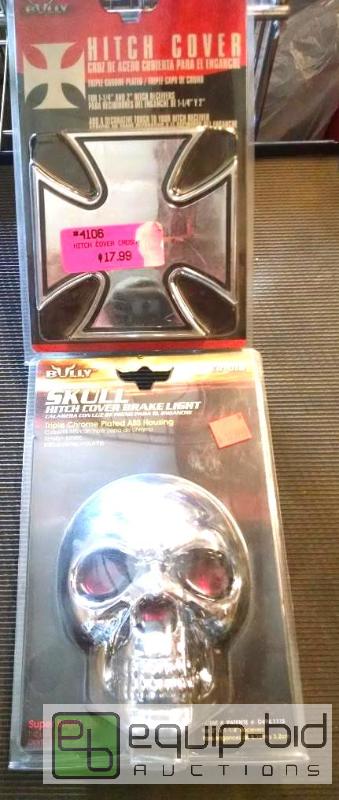 lot 1117 image: 2 Hitch covers Bully brand Fits 1 14 and 2 i...