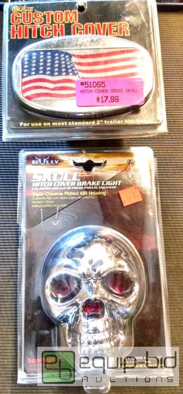 lot 1122 image: 2 Hitch covers Bully brand Fits 1 14 and 2 i...