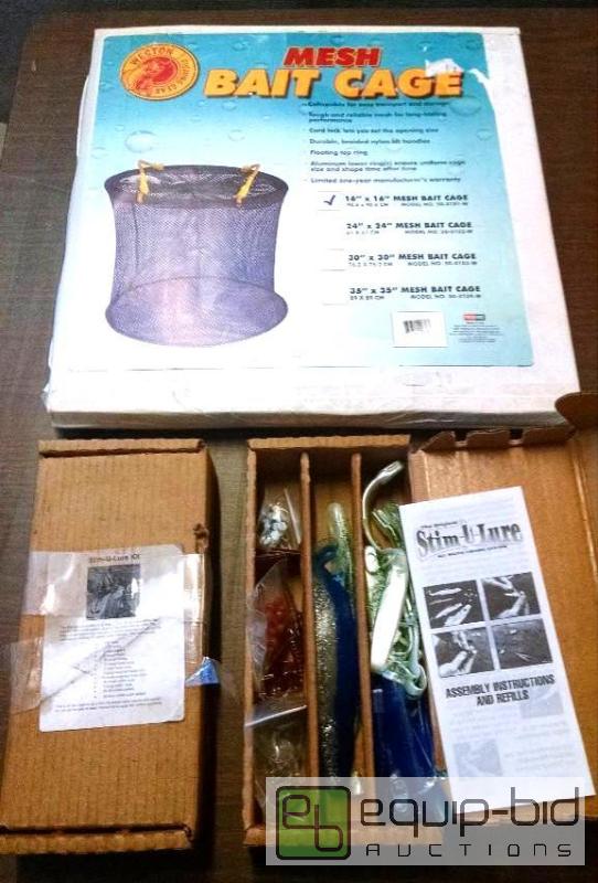 lot 1127 image: 2 Berkley stim-u-lure bait kits and 1 weston ...