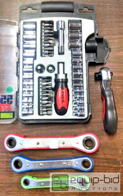 lot 1130 image: K&ampR tools 55pc stubby socket &amp bit se...