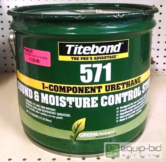 lot 1138 image: 3.5 gallon can of Titebond&nbsp571&nbsp 1 c...
