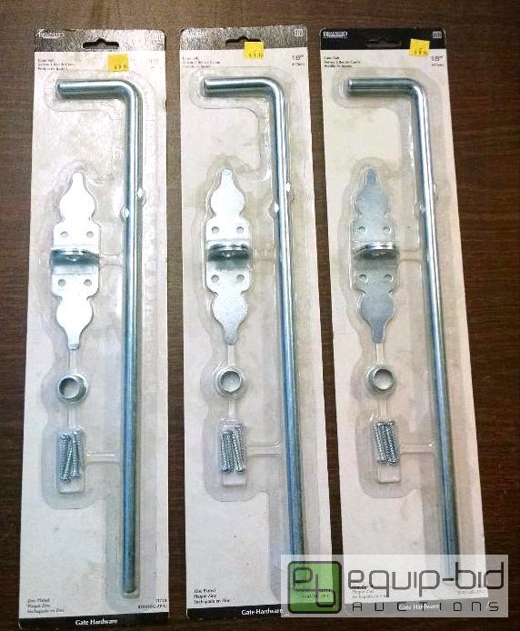 lot 1143 image: 3 sets 18 inch cane bolt gate hardware &nbsp...
