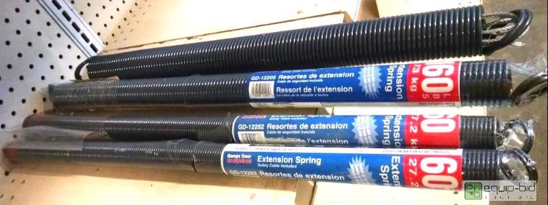 lot 1144 image: 4 garage door springs 2 are model gd12282 60 ...