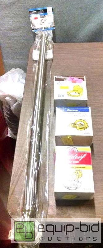 lot 1150 image: 1 - Moen 36 inch grab bar, 1 - melard soap di...