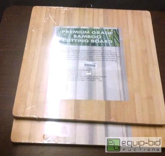 lot 1153 image: 2 - premium grade bamboo cutting boards&nbsp...
