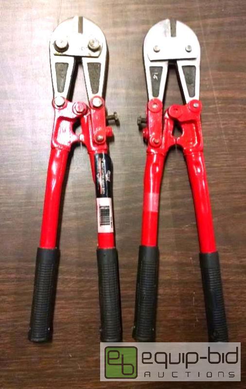lot 1157 image: 2 pairs of 14 inch bolt cutters UST brand mod...
