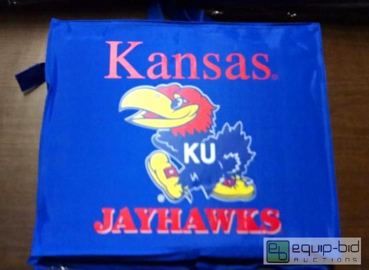 lot 1172 image: 4 each Kansas JayHawks seat cushions with car...