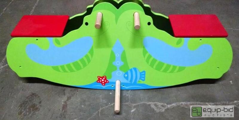 lot 1187 image: Seahorse rocker kids toy 40 inch long 15 inch...