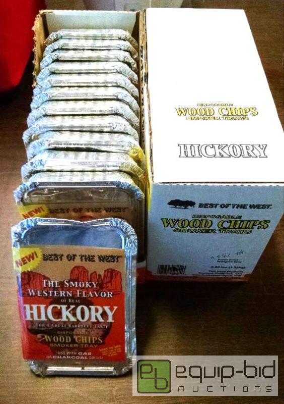 lot 1194 image: Qnty&nbsp24 Hickory wood chip smoker trays d...