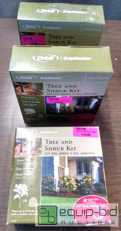lot 1206 image: Qnty 3 Orbit dripmaster&nbsptree and shrub w...
