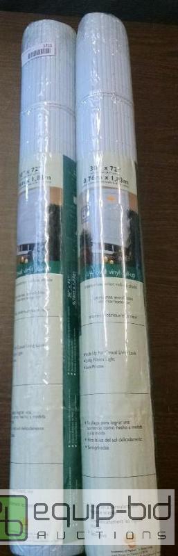 lot 1211 image: Qnty 2 white roll&nbspup vinyl window blinds...