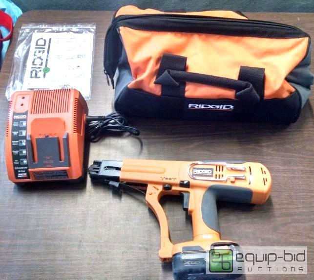 lot 1213 image: Ridgid&nbsp18 volt cordless li-ion&nbspcoll...