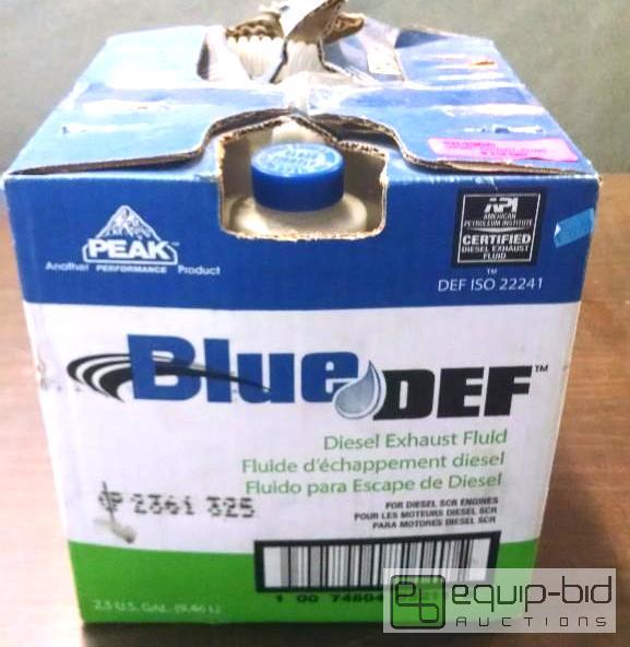 lot 1214 image: Blue Def diesel exhaust fluid 2.5 gallon jug ...