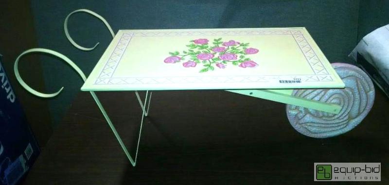 lot 1221 image: Qnty 2 wheelbarrow decorative display stands ...