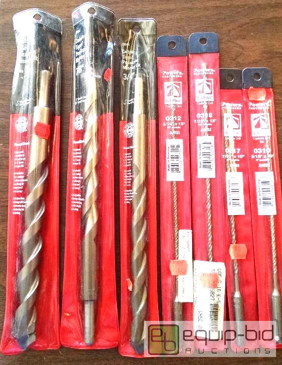 lot 1229 image: Powers brand carbide tipped percussion masonr...