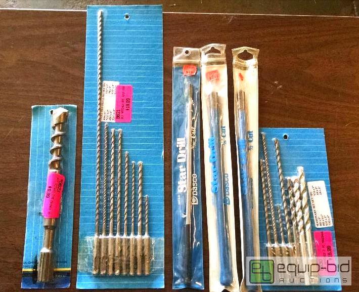 lot 1230 image: Notched and rotary masonry drill bits sizes i...