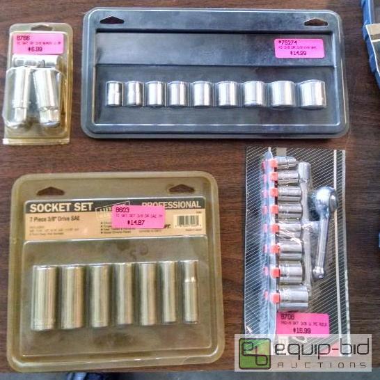 lot 1237 image: 38 drive sockets sets includes KD 9 pc 38 t...