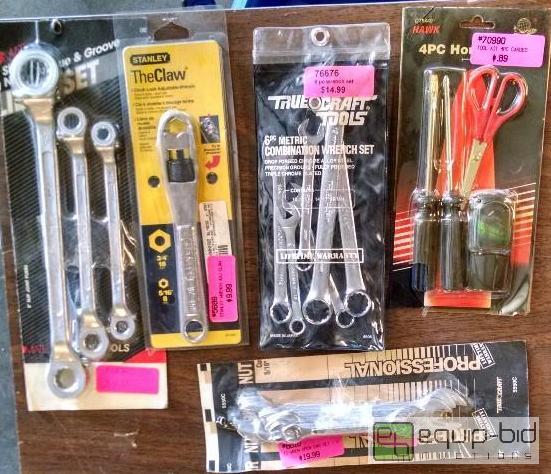 lot 1245 image: 34 pc wrenches and misc tools see pix for det...