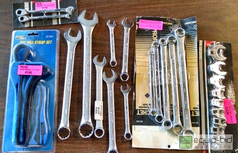 lot 1246 image: 25 pc misc&nbspwrench includes&nbsp strap w...