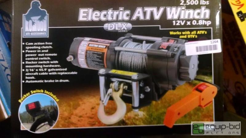 lot 1264 image: 2500 lb electric atv winch Kimodo&nbspmodel ...