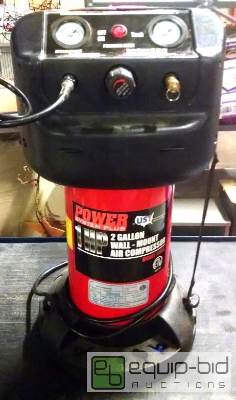 lot 1267 image: 2 gallon 1 horsepower wall mount air compress...