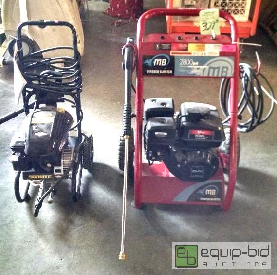 lot 1281 image: 2 pressure gas powered pressure washers 1 -&n...