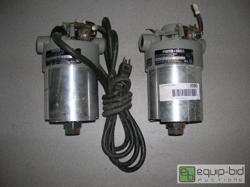 lot 3280 image: Porter Cable Heavy Duty Motors