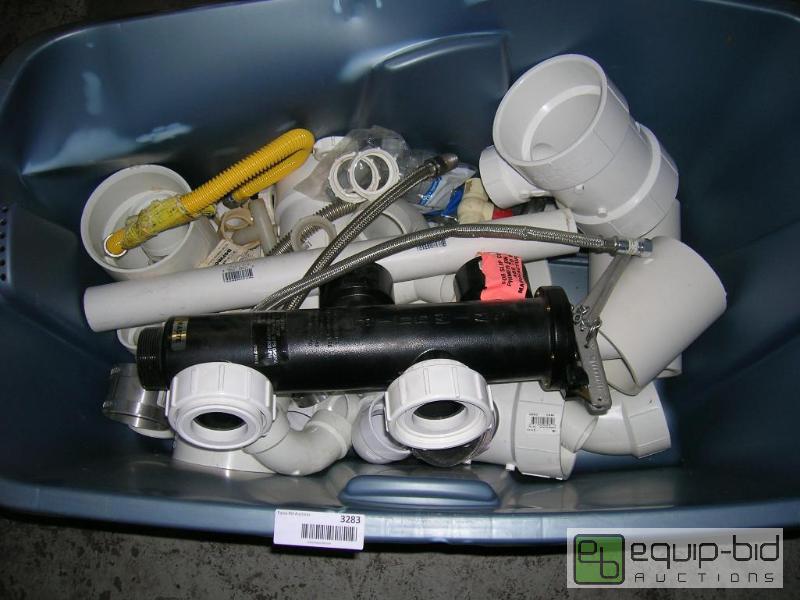 lot 3283 image: Misc. Large PVC Pipe Fittings