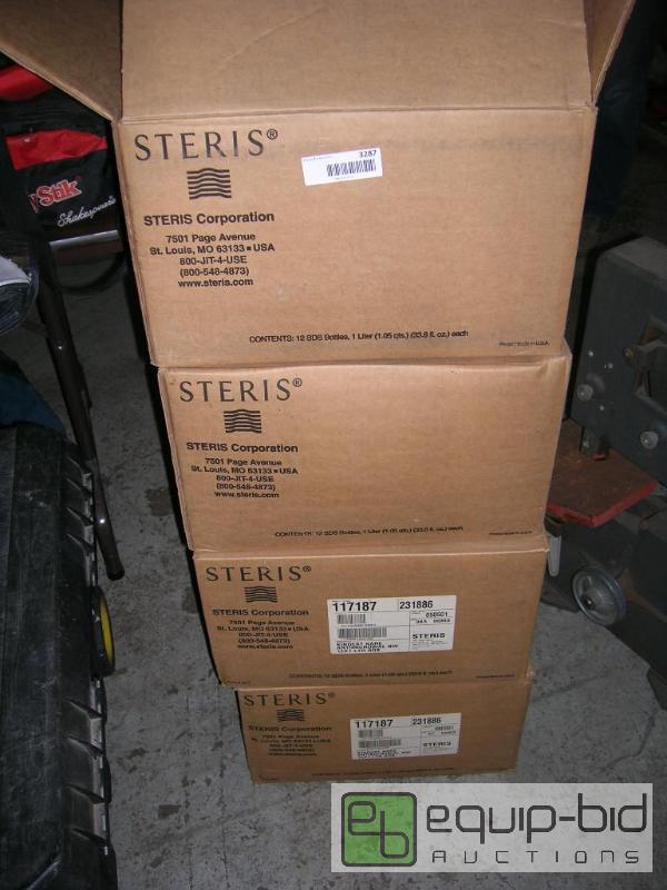 lot 3287 image: 4 Cases SDS Steris Dispenser Refill Bottles Antimicrobial Soap