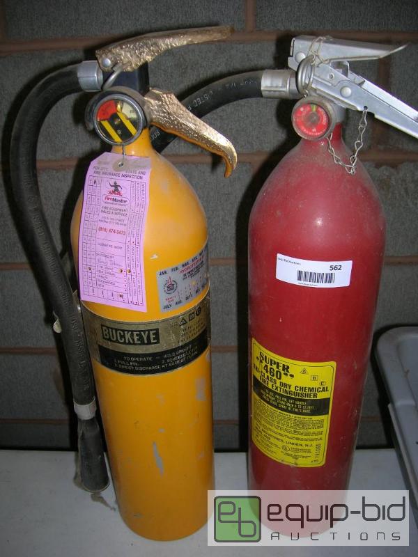 lot 562 image: Two Dry-Chem Fire Extinguishers