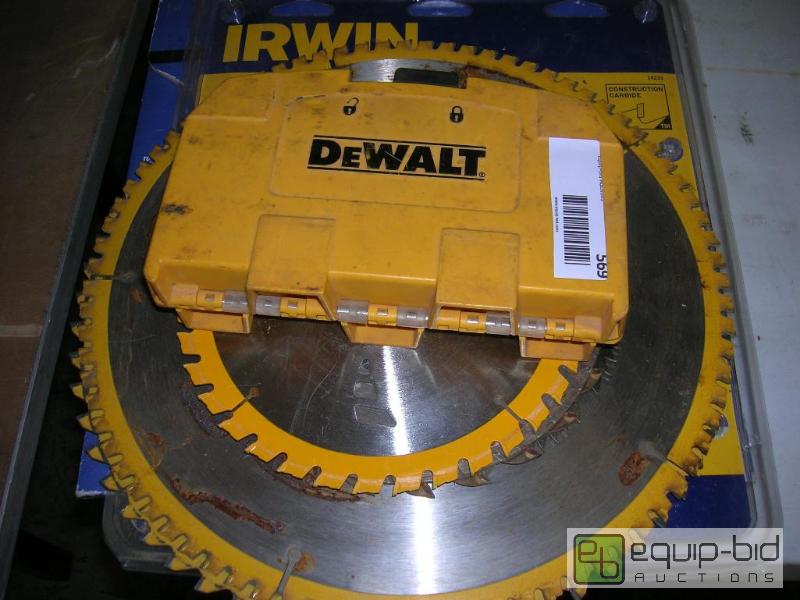 lot 569 image: Lot of Various DeWalt Irwin Amana Saw Blades