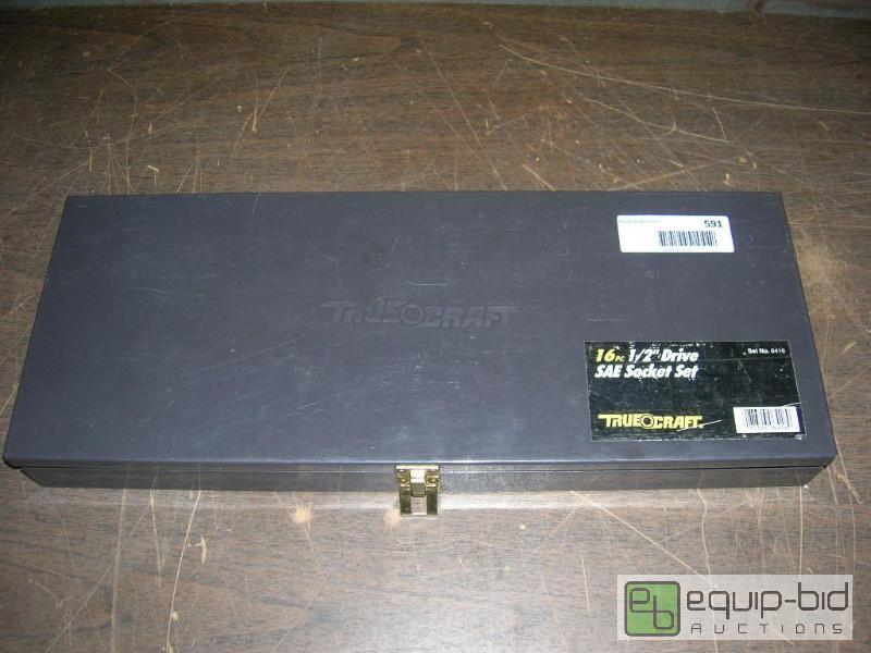 lot 591 image: True Craft 40 Pcs 12 Drive Socket Set #6416  Bonus Stanley Sockets Standard & Metric
