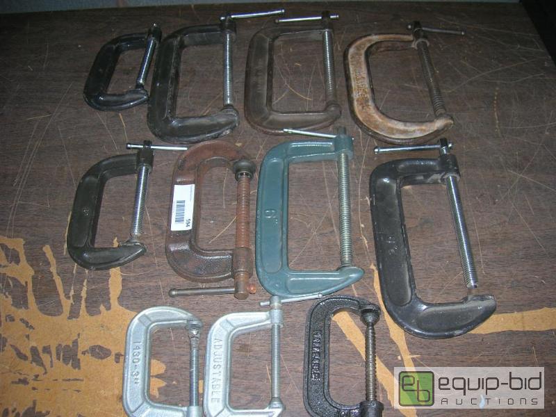 lot 594 image: Set of 11 C-clamps
