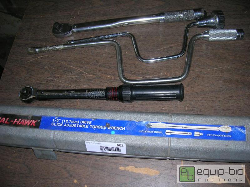 lot 603 image: Cal-Hawk 12 Adjustable Torque Wrench  Bonus