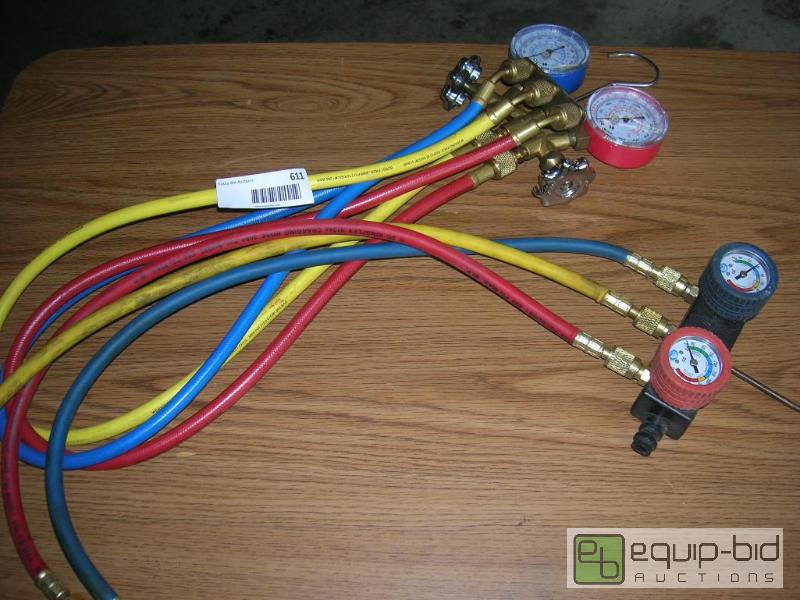 lot 611 image: HVAC gauges  hoses