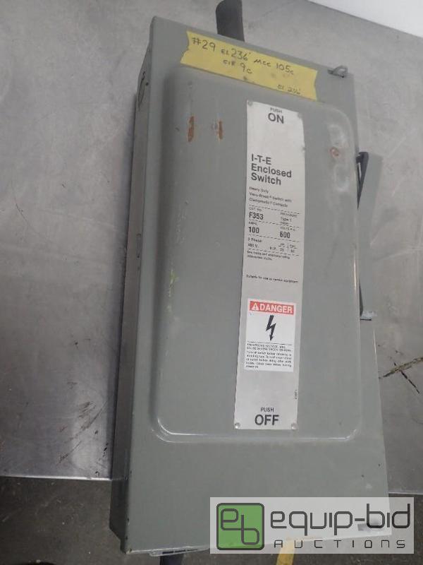 lot 7067 image: I-T-E Enclosed Switch