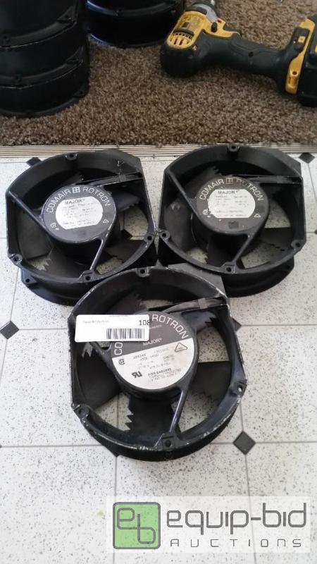 lot 108 image: 3 COMAIR ROTRON major COOLING FANS