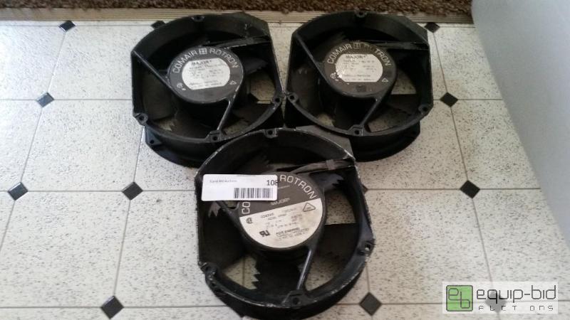 lot 109 image: 3 Comair Rotron Major MR2B3 028245 Cooling Fan 115 VAC