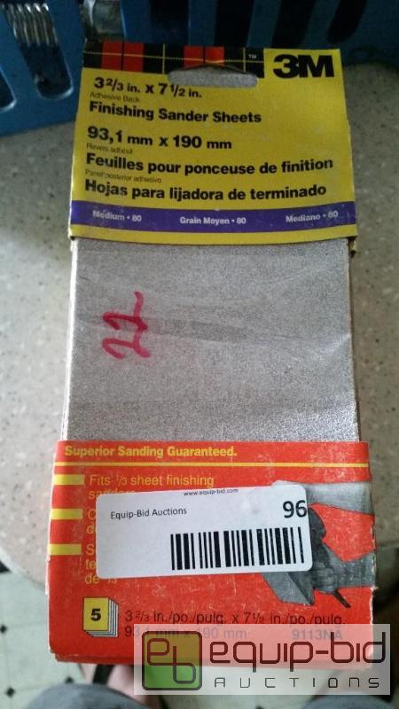 lot 149 image: 22 NEW PACKS OF 3M SANDING PAPER