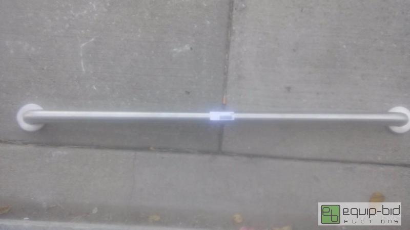 lot 162 image: Bobrick B-5806.99X42 42 Handicapped Restroom Grab Bar with Peened Grip