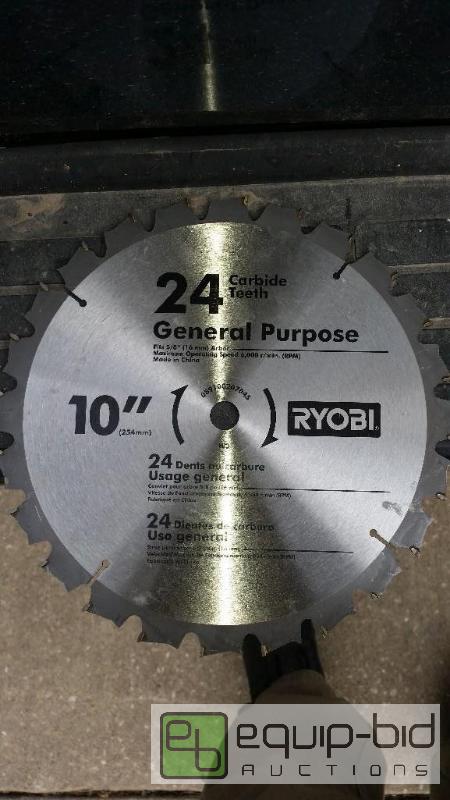 lot 232 image: NEW 10 RYOBI 36 tooth Carbide tipped SAW BLADE 58