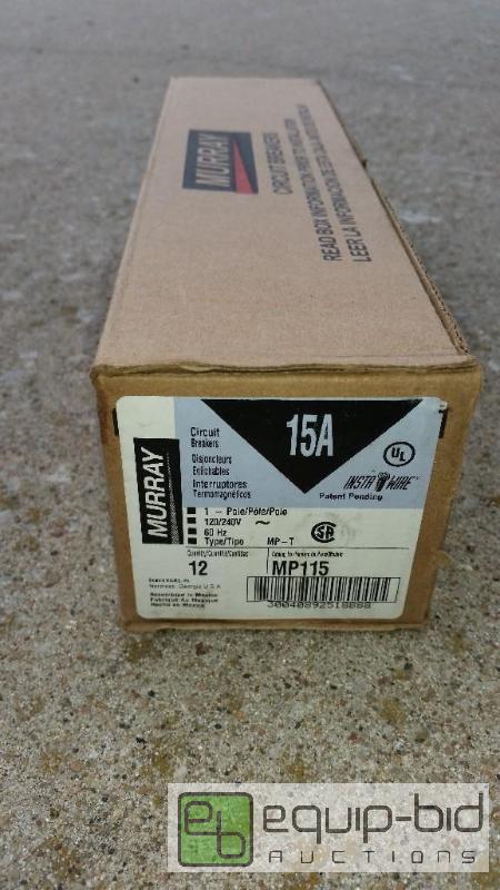lot 70 image: CASE OF MURRAY 15 AMP BREAKERS (NEW)