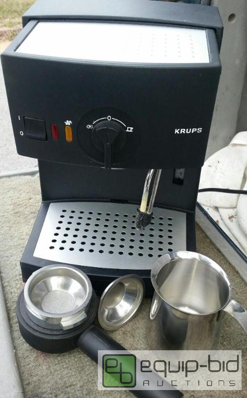 lot 74 image: NICE KRUPS ESPRESSO MACHINE WITH ATTACHMENTS
