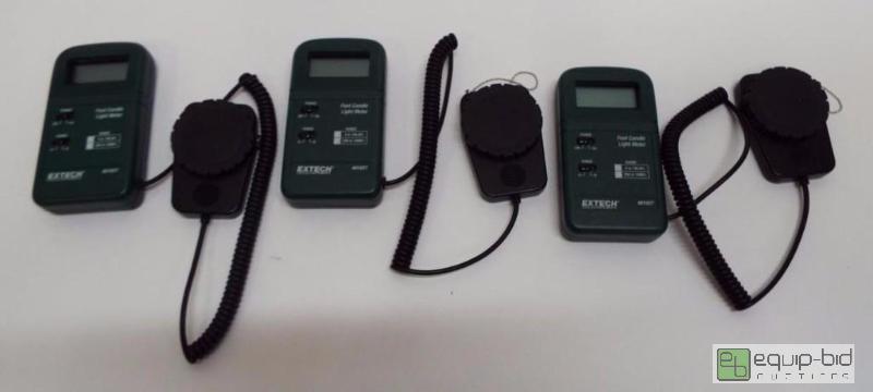 lot 2258 image: Lot of 3 Extech Instruments Foot Candle Light...