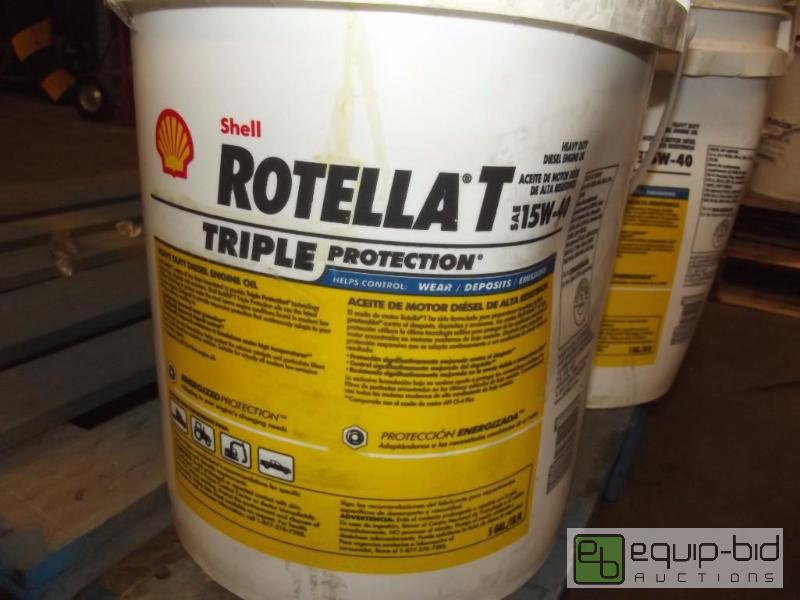 lot 2299B image: Shell Rotella T Triple Protection 5 gallon Di...