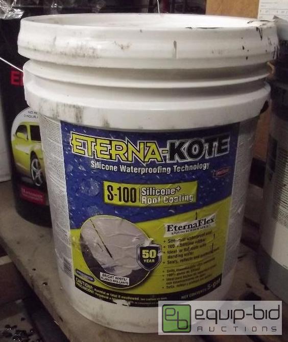 lot 2305 image: Eterna-Kote 5 Gal. S-100 Silicone Roof Coatin...