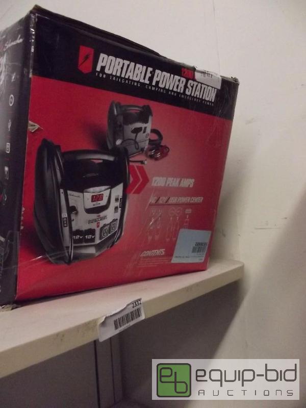 lot 2332 image: Portable Power Station   1200 peak amps  Unte...