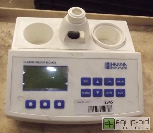 lot 2345 image: HI84500 Sulfur Dioxide Mini Titrator for Wine...